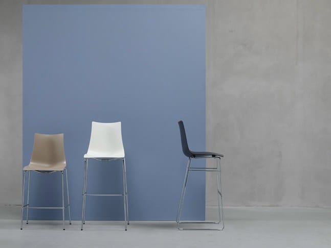 Высокий стул из инженерного пластика S-CAB Zebra Инженерный пластик ARCH-00084196 - Вид №2