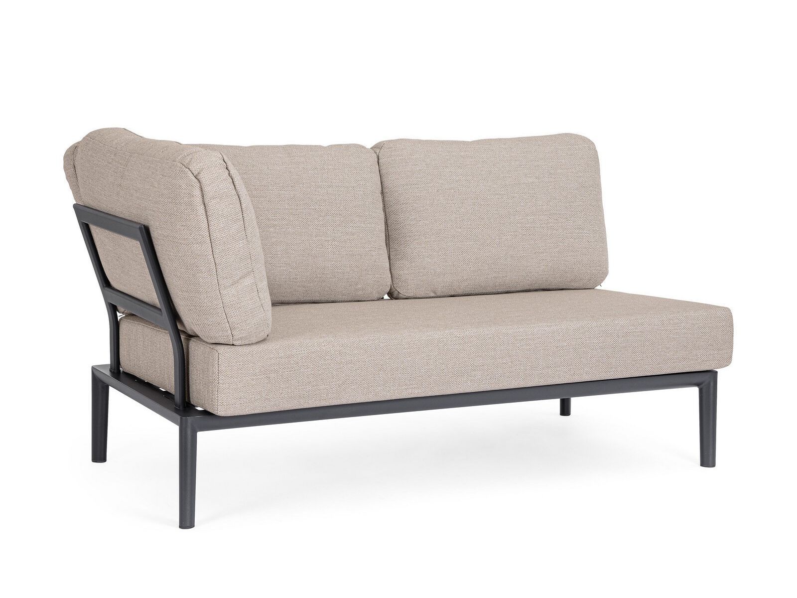 Тканевый съемный угловой садовый диван BIZZOTTO Gerald ARCH-00106543