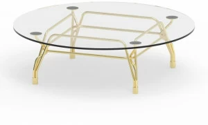 GHIDINI1961 Круглый журнальный столик из хрусталя Botany