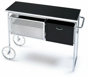 MisuraEmme Барный шкаф из стали и дерева на колесиках Atelier