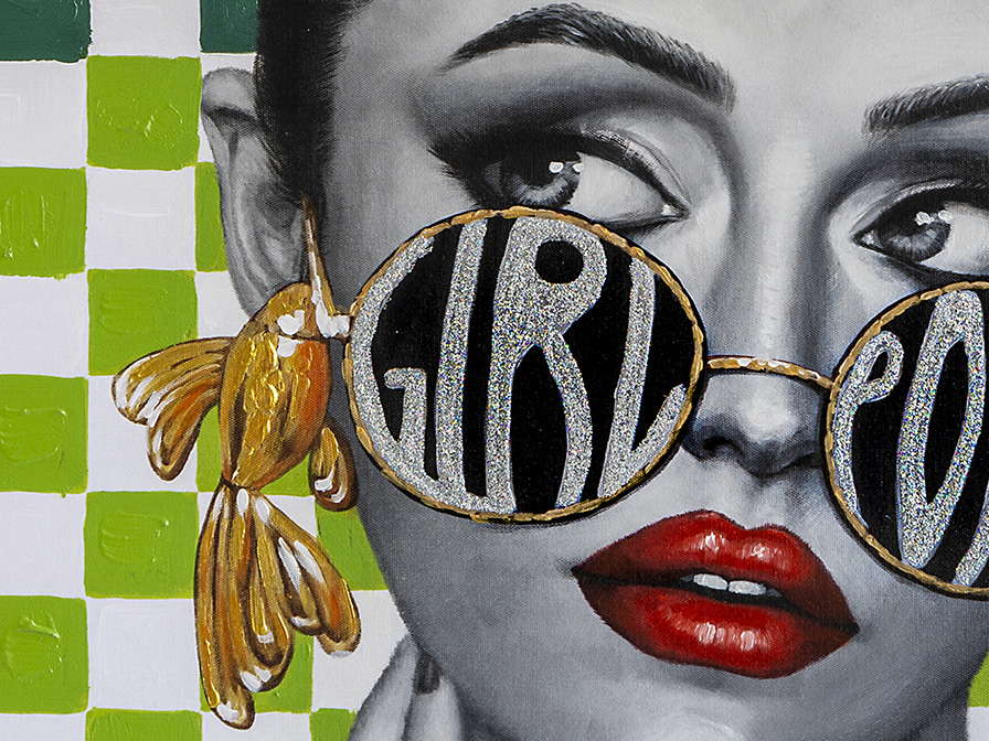 099083 Картина акрил 100x100 Schuller Girl Power 