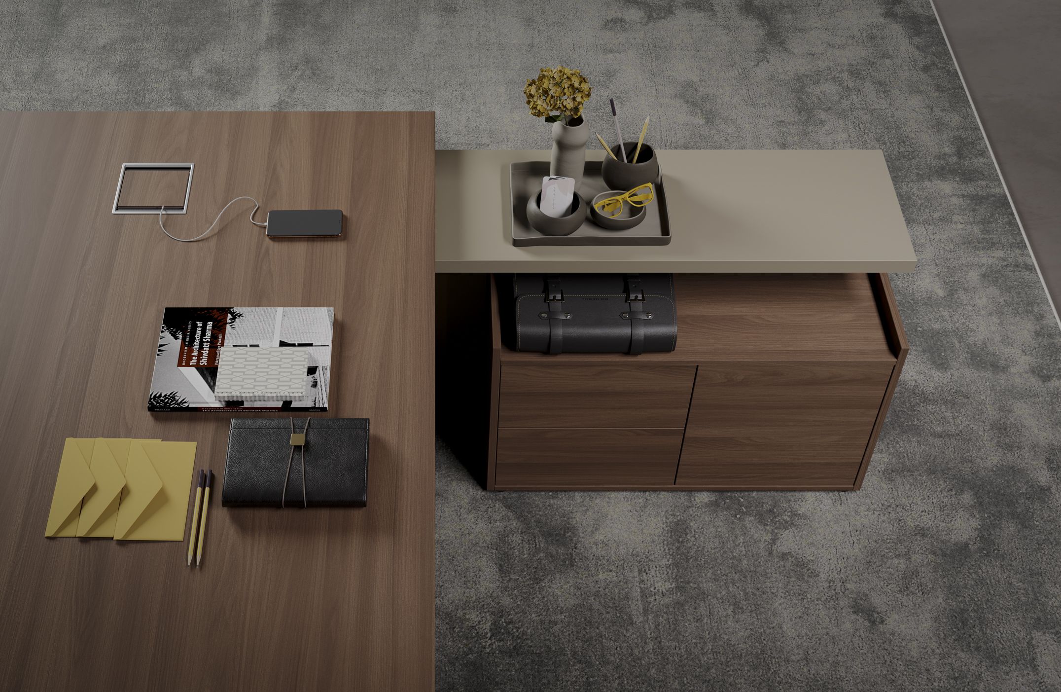 Исполнительный стол PROF тонкий ARCH-00139828 - Вид №19