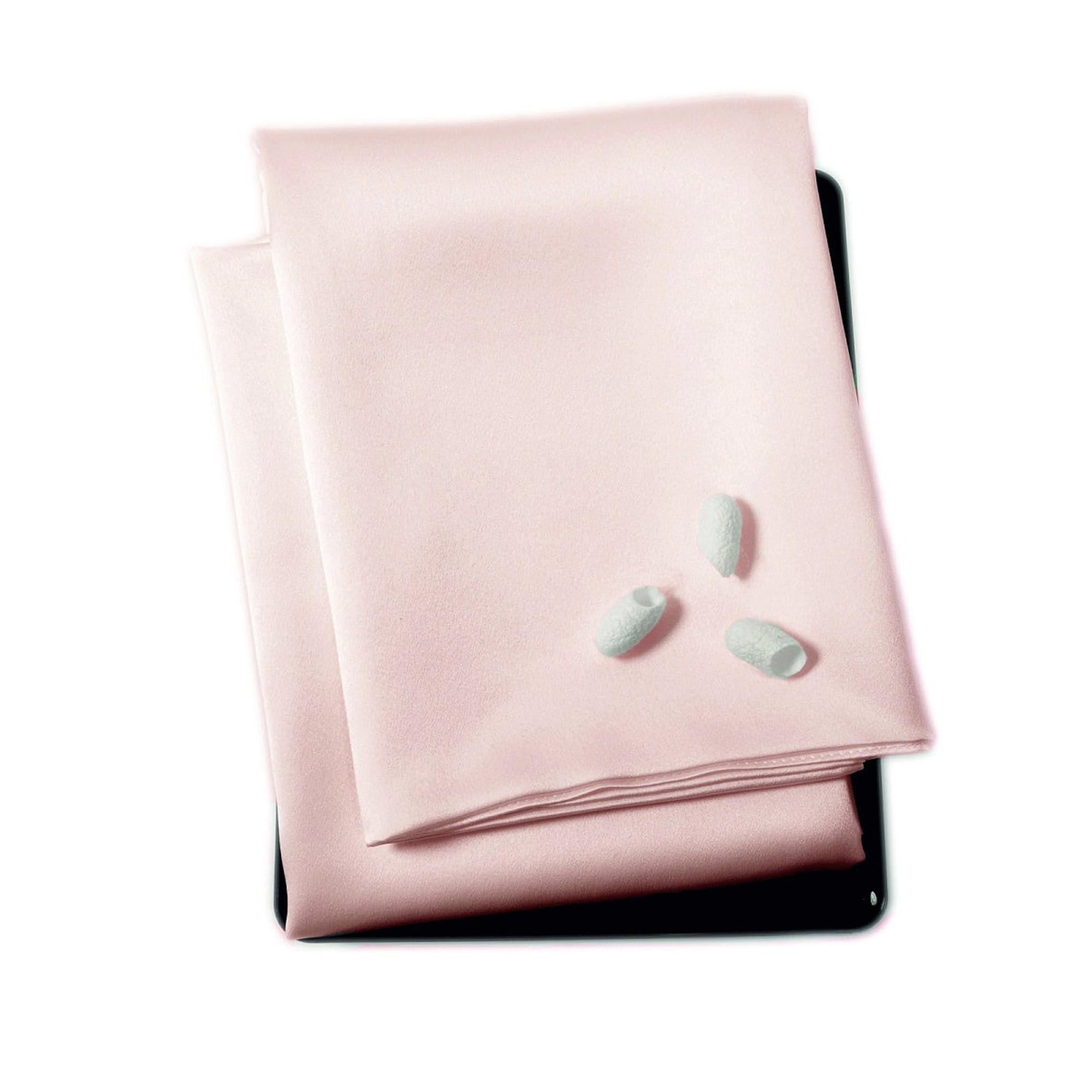 Наволочка princess57rose, 70x50 см, шелк, 1шт, цвет светло-розовый SILK MANUFACTURE 90520671
