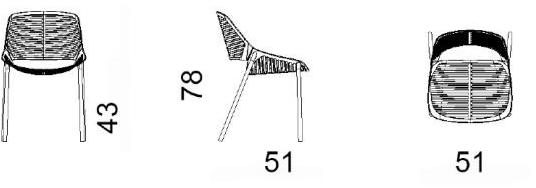 FAST Садовый стул из алюминия Niwa 881 - Вид №6