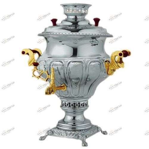 Самовар Персидский С Momtaz/2 жаровый 5 л. + труба Santreyd 2680