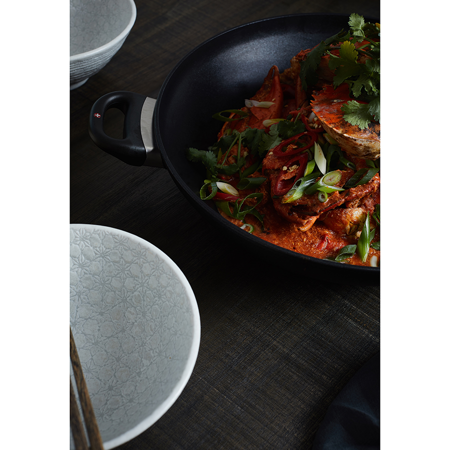 Сковорода-вок Swiss Diamond со стеклянной крышкой, две ручки, Ø32 см XD61132C - Вид №2