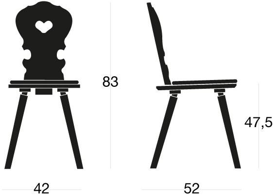 SIPA Деревянный стул со встроенной подушкой Vienna sun-id-1495600 - Вид №2