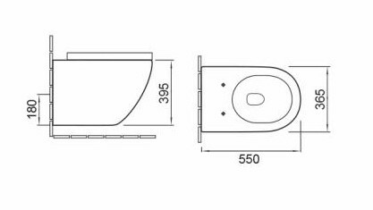 Подвесные унитазы SL-5002MM SANTILINE  - Вид №4