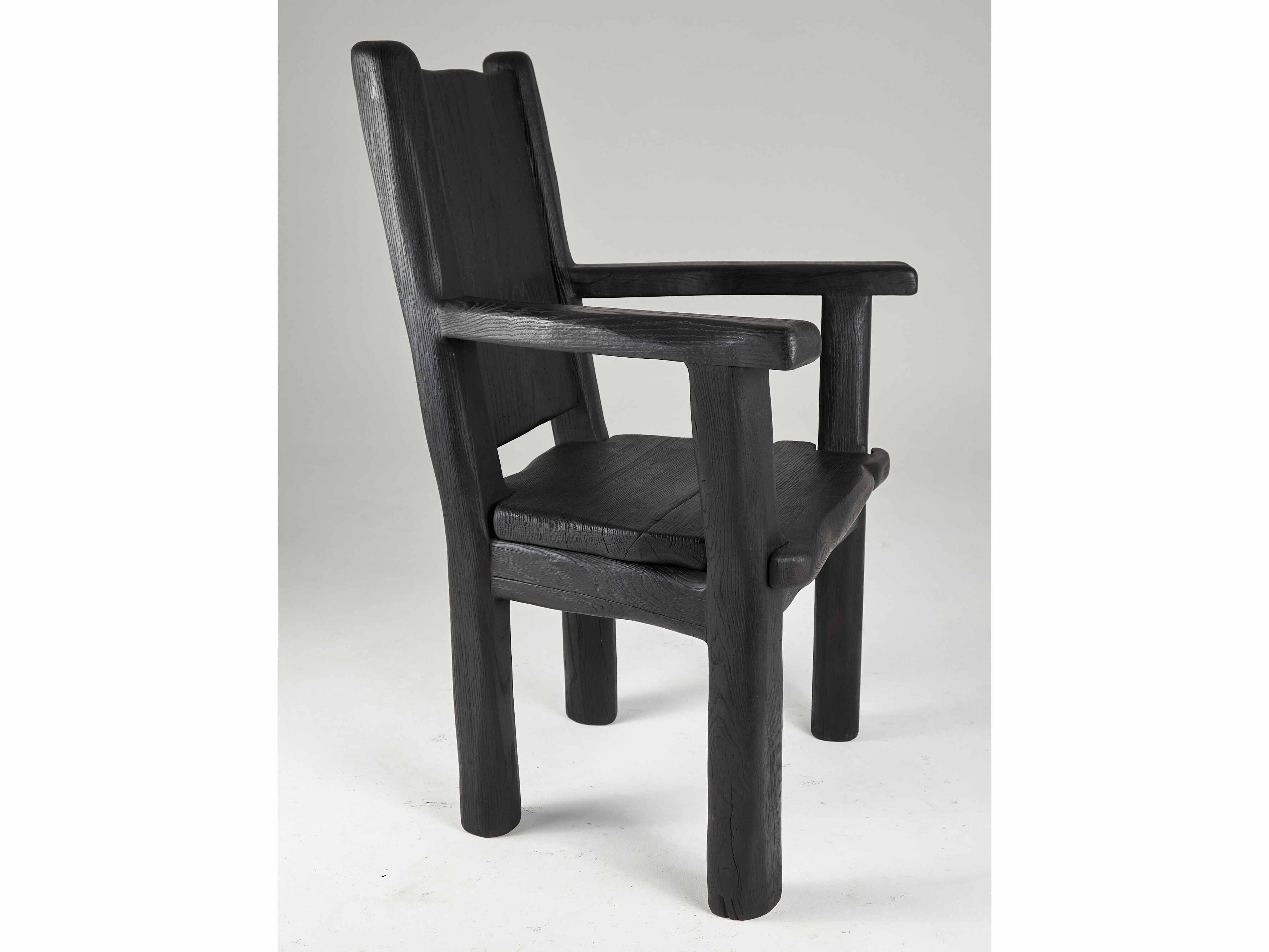 Дубовый стул с подлокотниками Logniture Leszy ARCH-00126037 - Вид №8