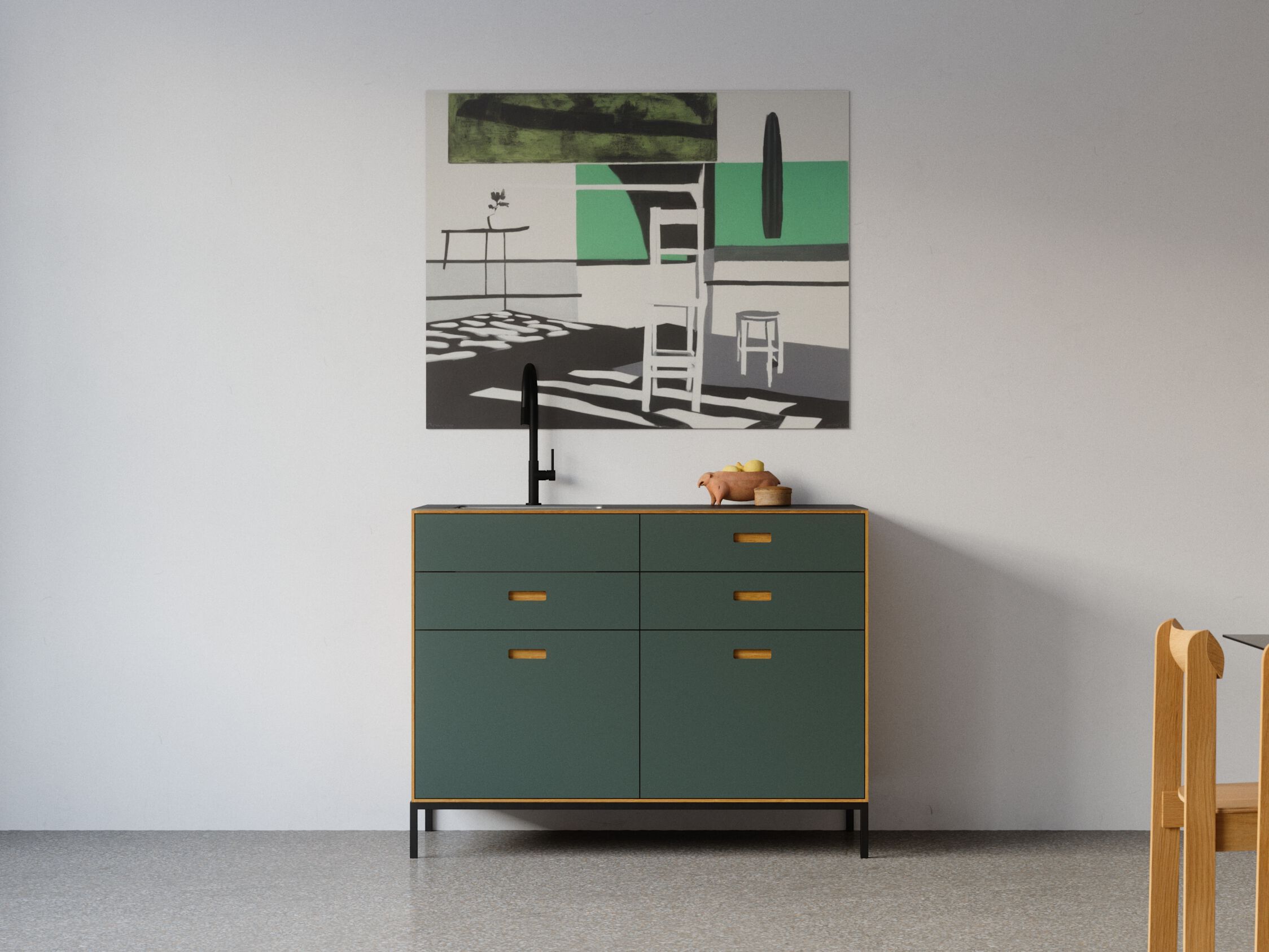 Встроенная кухня Neuvermoebelt TINY KITCHEN "OFFICE" ARCH-00145330 - Вид №1