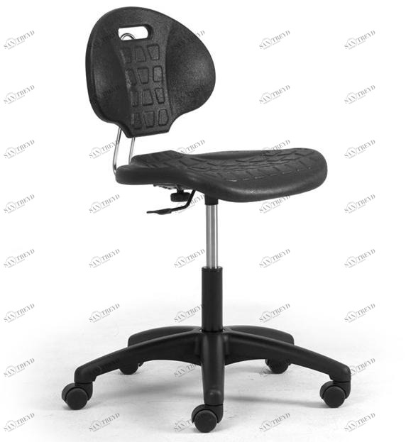 Leyform Регулируемый по высоте офисный стул из полиуретана со спинкой  0808pu 