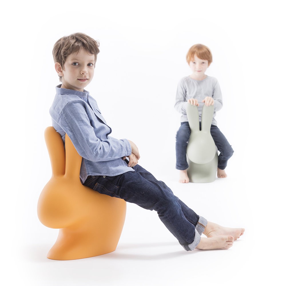 Qeeboo RABBIT CHAIR VELVET 90010LB Turq стул 120381 - Вид №3