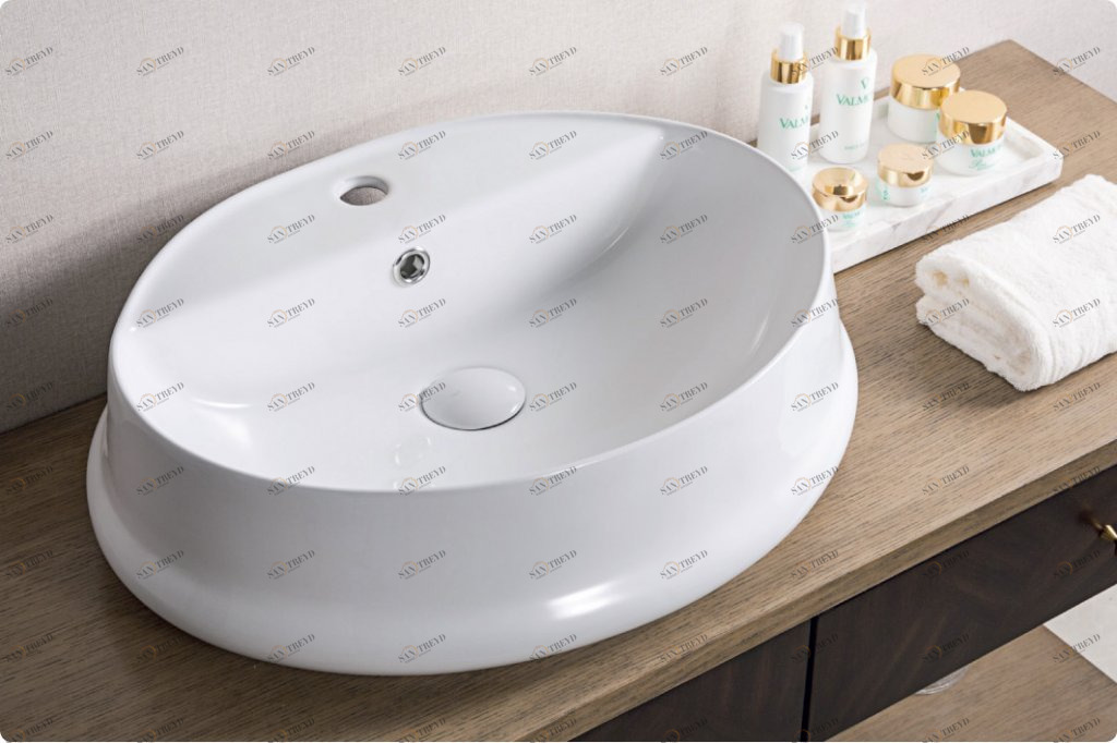BB1399 Накладная раковина на столешницу  овальная BELBAGNO 