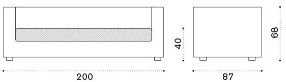 Ethimo Садовый диван 3 мест из ethimo etwick® Cube Cbdi2_00 - Вид №8