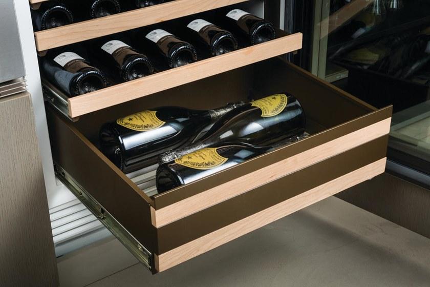 Sub-Zero Двухтемпературный холодильник из нержавеющей стали Cantine vino Icbiw-24  - Вид №5