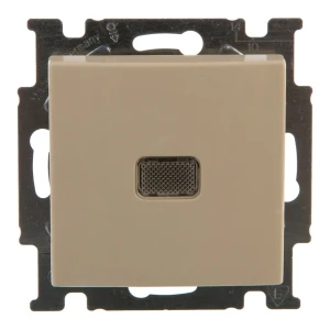Выключатель встраиваемый ABB Basic 55 1 клавиша с подсветкой, цвет бежевый 13592930 STLM-2067228