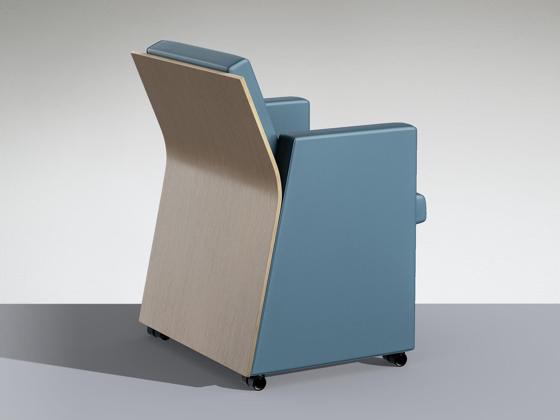 Кожаное кресло для аудитории LAMM FLEXA MOVE ARCH-00051392 - Вид №1