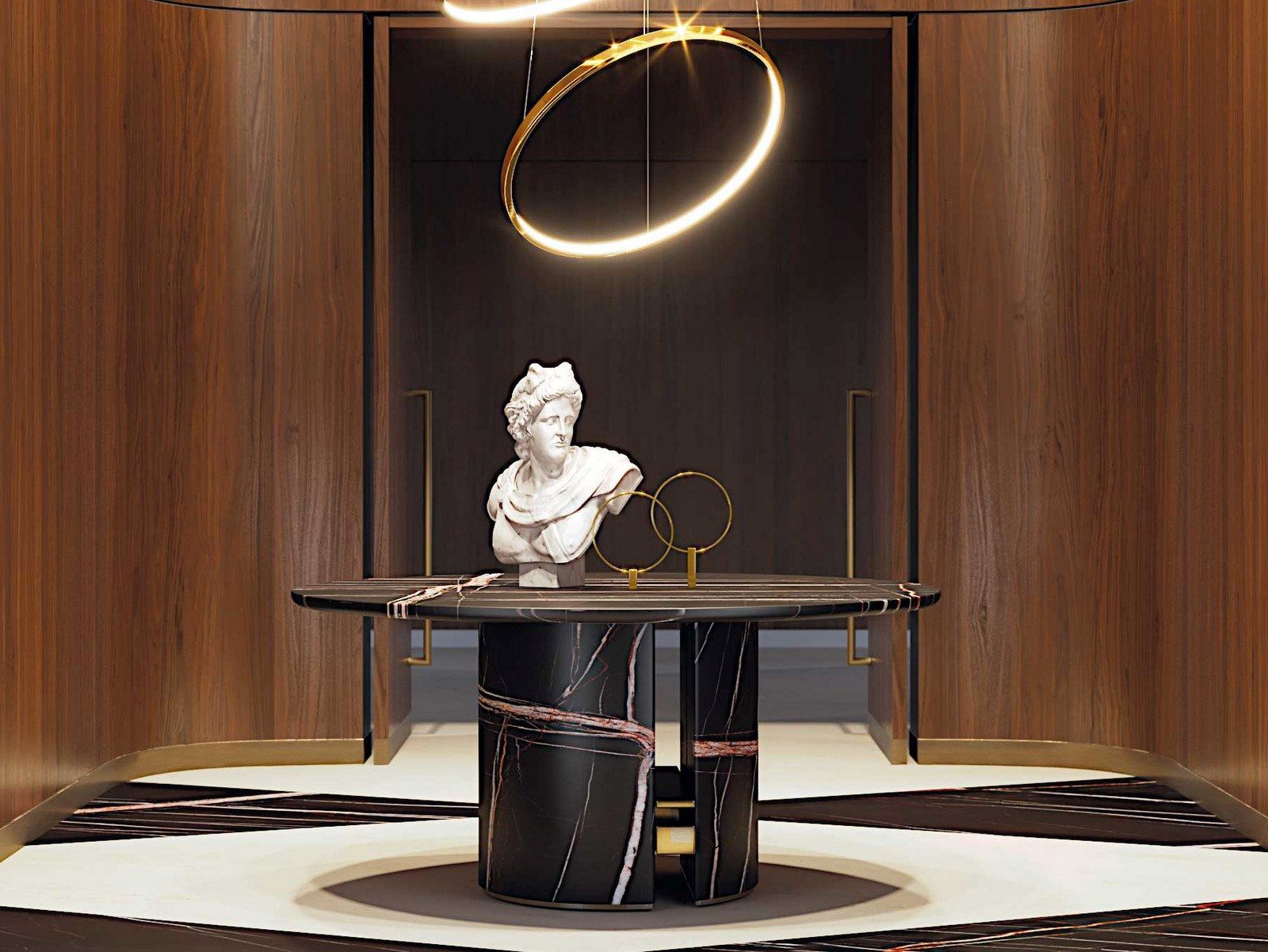 Круглый мраморный обеденный стол Capital Collection Геркулес ARCH-00087588 - Вид №9