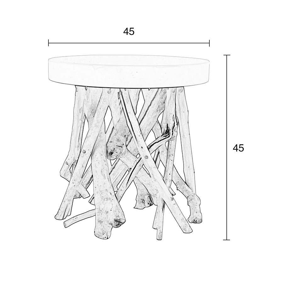 Стол журнальный Cumi Glossy белый Zuiver 4000615 - Вид №8