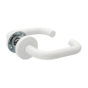 Дверная ручка на розетке Edson EDS-17-R0 без запирания цвет белый