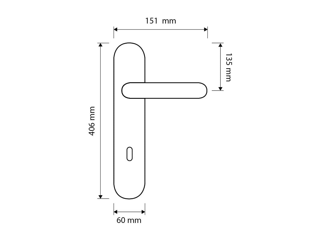 Классический стиль латунная ручка на пластине LINEA CALI' Нимфа ARCH-00104183 - Вид №2