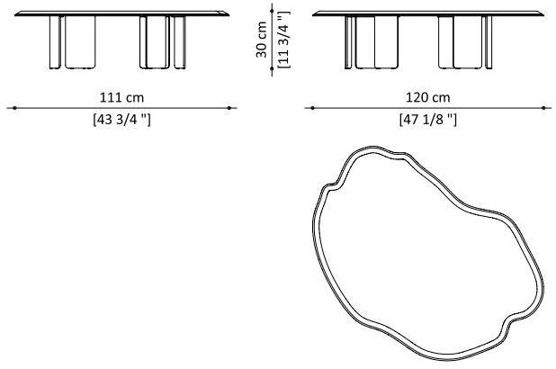 Paolo Castelli Низкий мраморный журнальный столик sun-id-1425294 - Вид №4