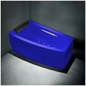 Ванна с аэромассажем синяя с золотом Gruppo treesse Blanque 1690 SXSTAV166CSIZ