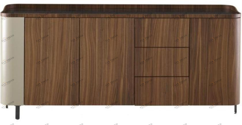 Ligne Roset Комод из фанеры с распашными дверцами с ящиками Postmoderne 00vhab1n