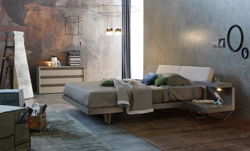 ZANETTE Двуспальная кровать из дерева со встроенными прикроватными тумбочками sun-id-1380672 - Вид №7