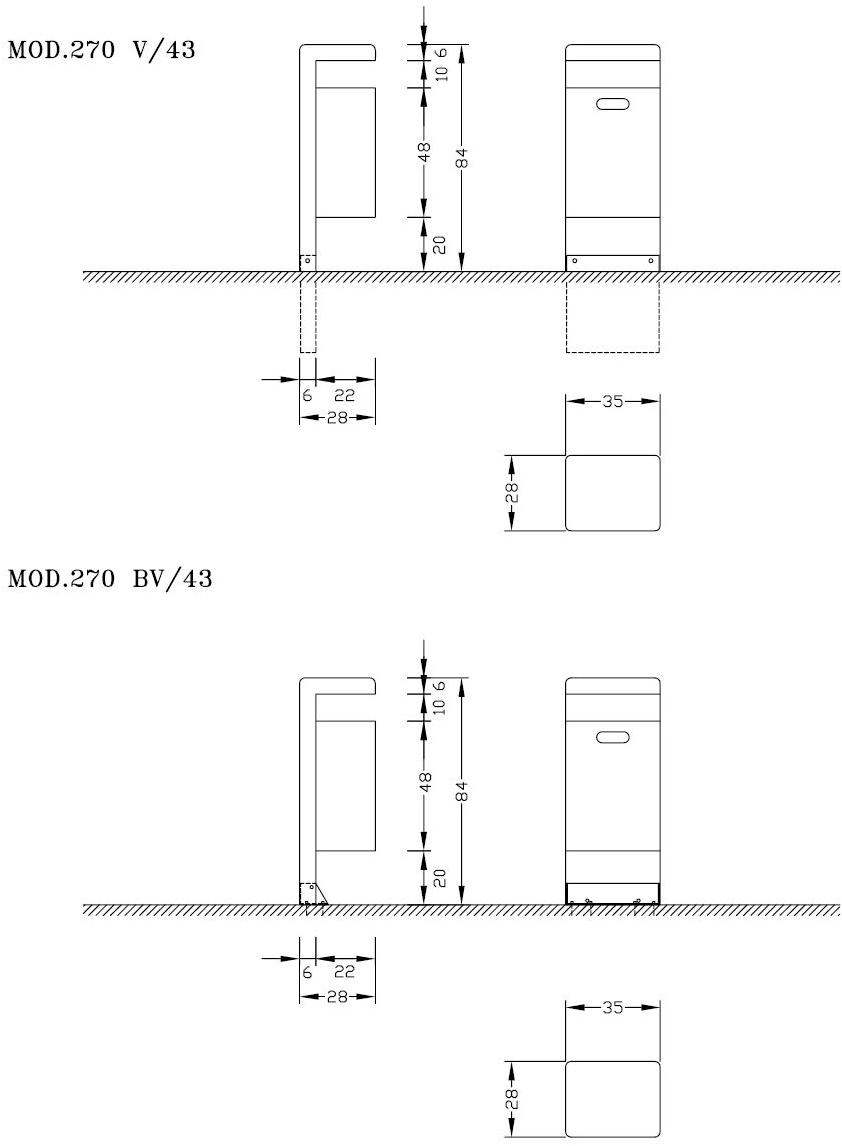 Euroform W Урна металлическая с крышкой и пепельницей  270  - Вид №7
