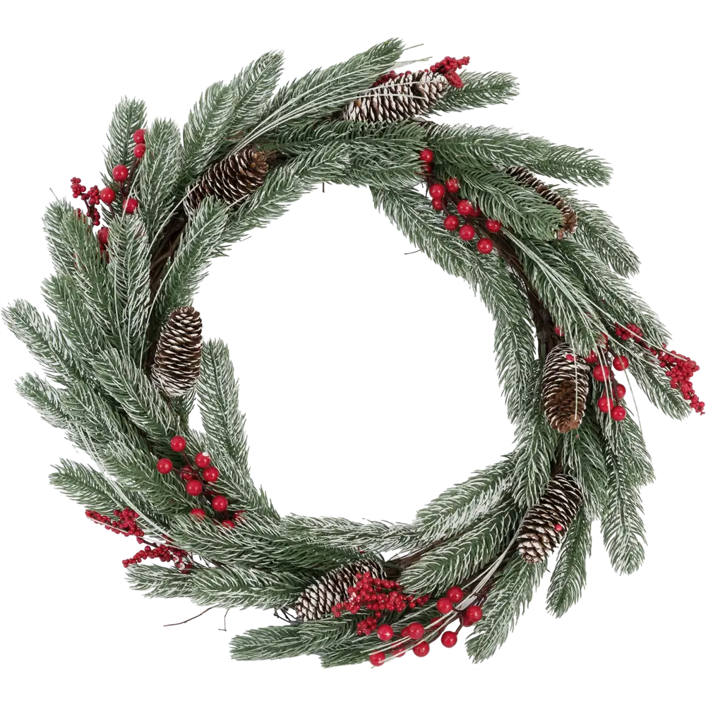 85128857 Венок рождественский с ягодами 45 см STLM-0956383 Santreyd 