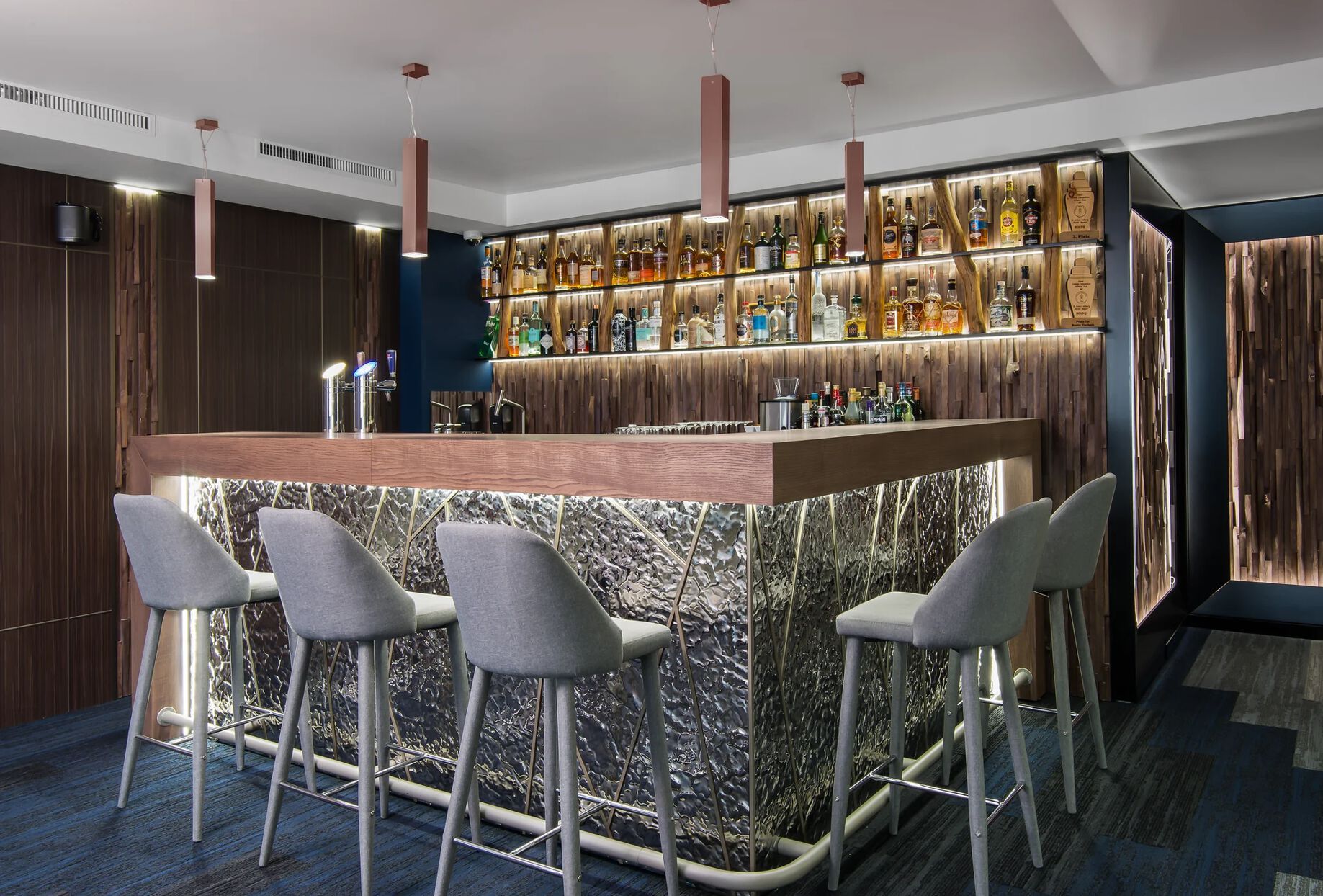 Декоративная стеклянная панель PlusObject VENTO SILVER ARCH-00149736 - Вид №3