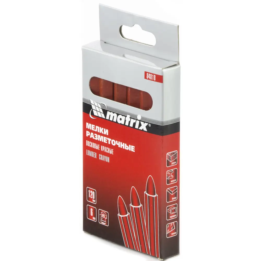 Разметочный мелок Matrix — красный восковой комплект 6 штук 89381160 STLM-1373851 - Вид №2