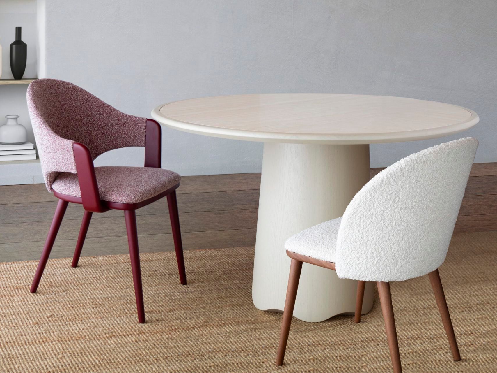 Мягкий стул из бука с подлокотниками Billiani Cortina ARCH-00054428 - Вид №3