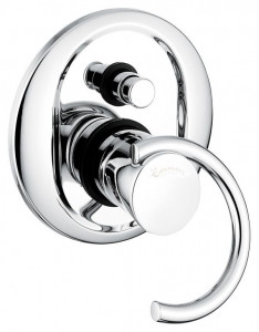 6619CR Внутристенный смеситель Twist на 2 выхода, цвет хром