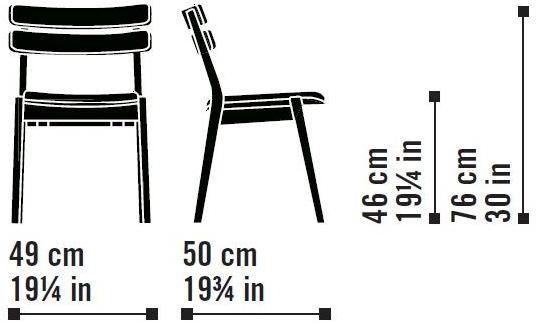 Very Wood Стул штабелируемый из дуба с открытой спинкой Frame sun-id-1497297 - Вид №6