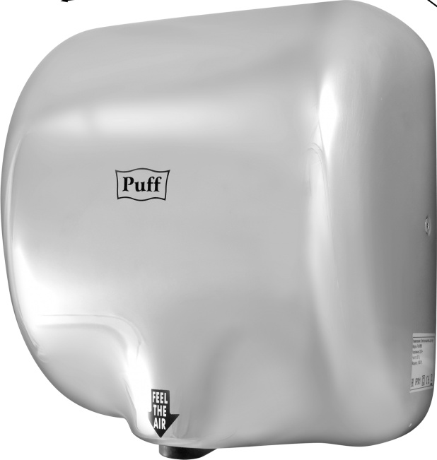 1401.300 Сушилка для рук высокоскоростная антивандальная 8888 PUFF  - Вид №5
