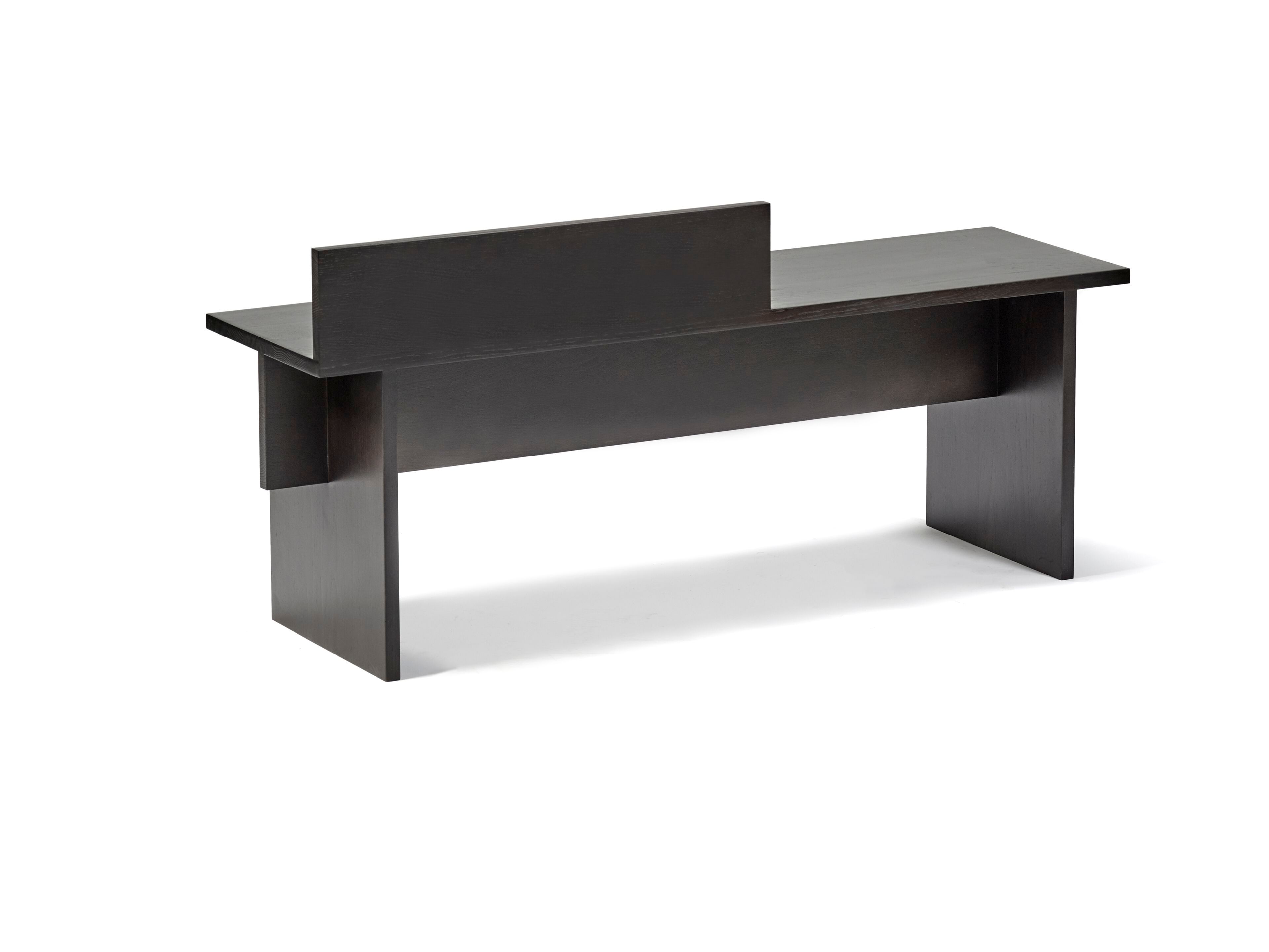 Дубовая скамья со спинкой Serax Marie Furniture ARCH-00127062 - Вид №2