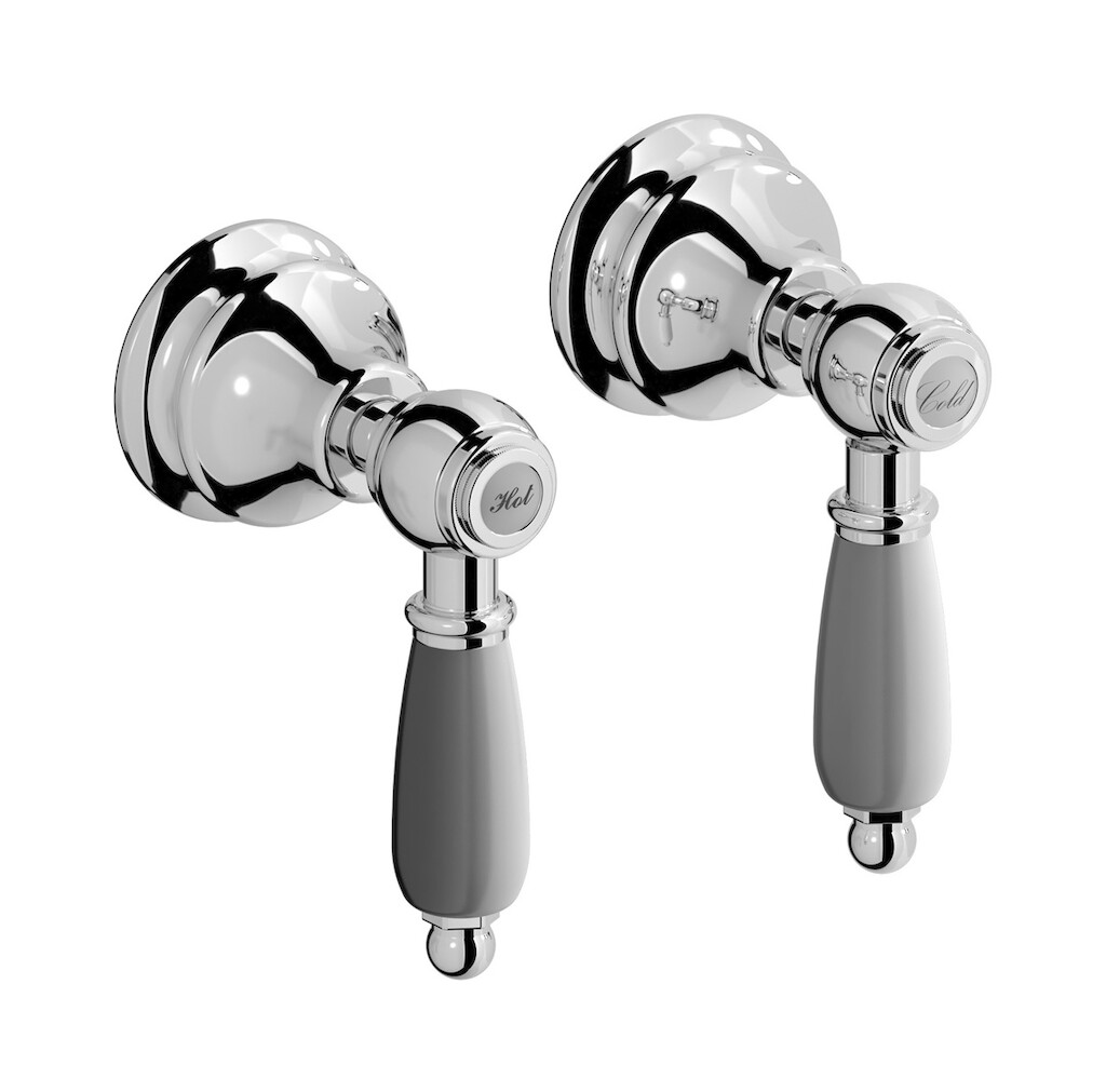 Встроенный смеситель для душа на 2 отверстия на 1 потребителя. WE ARE IB hl400cc_2 Chrome Hermes