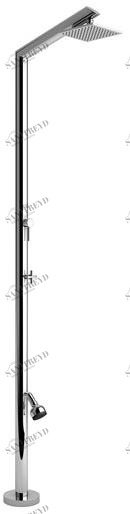 Inoxstyle Летний душ из нержавеющей стали Tecno 01014 ml stylo