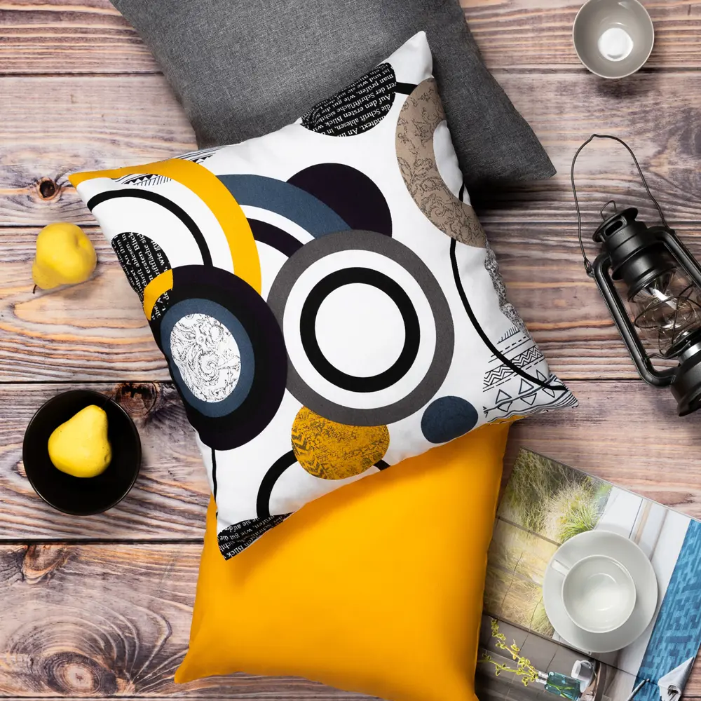 Altali Хайтэк — декоративная подушка 45×45 см с ярким принтом 89076535 STLM-0078022 - Вид №4