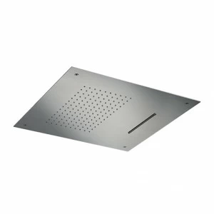 CRIPD385 Квадратная душевая кабина с защитой от известкового налета 38 x 38 см со встроенным водопадом и системой крепления к потолку Cristina Rubinetterie