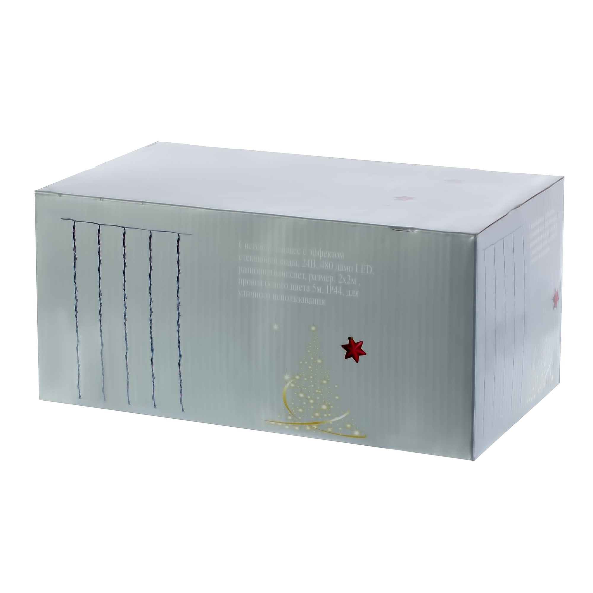 14041188 Электрогирлянда наружная «Занавес» 2 м 480 LED мультисвет Santreyd  - Вид №1