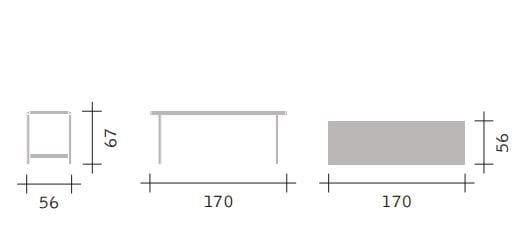 Стальная прямоугольная консоль Flou ARCH-00105716 - Вид №4