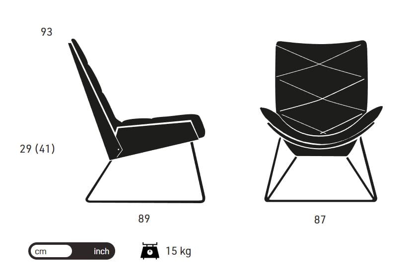Кресло с подлокотниками KFF Nest Pure ARCH-00003682 - Вид №4