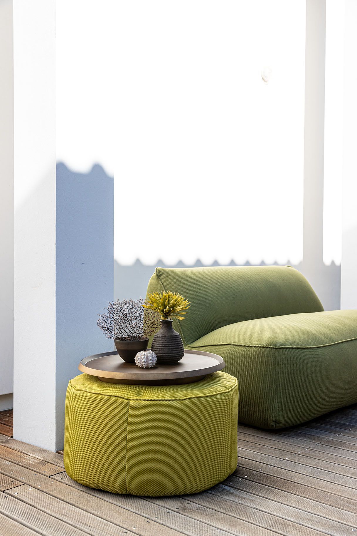 Полиуретановый светящийся лоток ткань круглый пуф GART Giò ARCH-00055862 - Вид №2