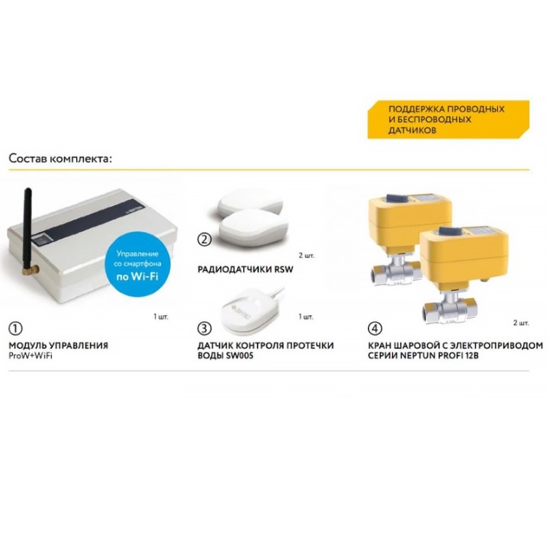 Система контроля протечек Neptun Profi ССТ 3/4" WiFi 43054104000010 - Вид №2