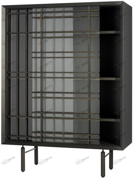 Potocco Комод из дерева и стекла с раздвижными дверцами Sen 886/ma