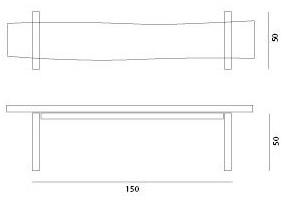 GARDA DESIGN Скамейка из массива дерева sun-id-1419406 - Вид №5