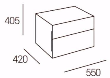 Dall'Agnese Лаковая прикроватная тумба с ящиками Blade sun-id-1495398 - Вид №5